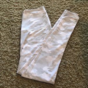 White Camouflage Workout Legging